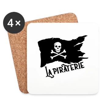 pirate - Coasters (set of 4) - white - Front