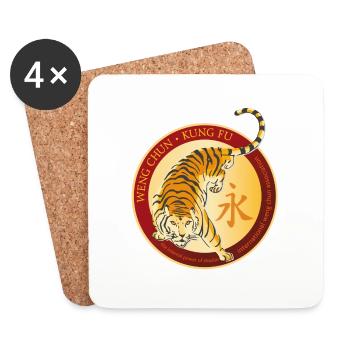 WengChunMH Logo 2 - Coasters (set of 4) - white - Front