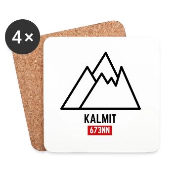 Palatinat // Kalmit 673 NN - Dessous de verre (lot de 4) - blanc - Devant