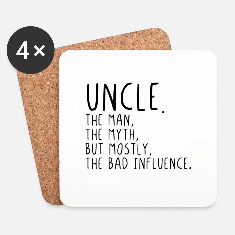 Uncle - Untersetzer (4er-Set) - Weiß