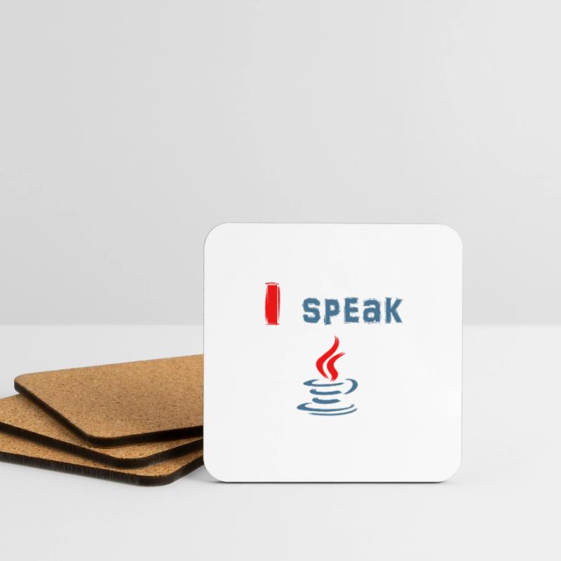 I speak Java - I speak Java Coasters (set of 4)
