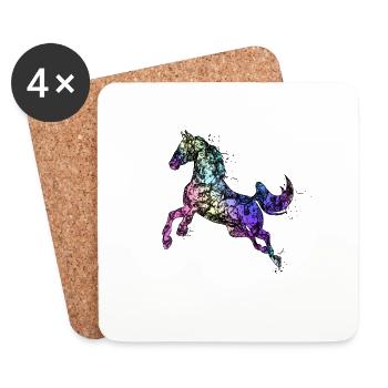 Horse horse - Coasters (set of 4) - white - Front