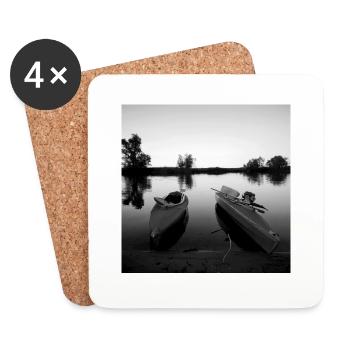 Folding boats - Coasters (set of 4) - white - Front