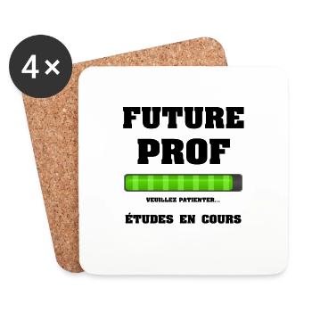 FUTURE PROF - Dessous de verre (lot de 4) - blanc - Devant