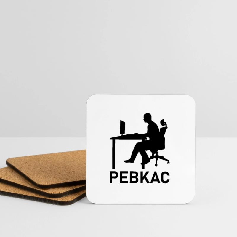 Pebkac Programming Computer Science Gift Coasters (set of 4)