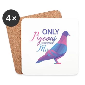 Dove - Coasters (set of 4) - white - Front