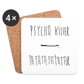 Psycho Killer - Coasters (set of 4) - white - Front