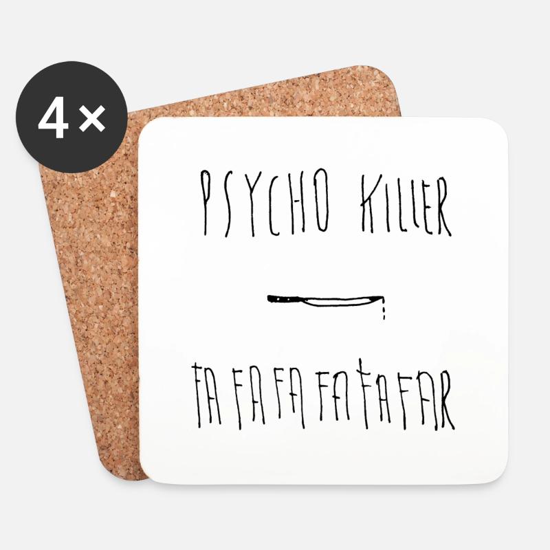 Psychopathischer Mörder - Untersetzer (4er-Set) - Weiß