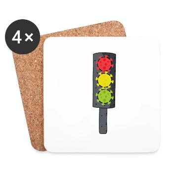 Corona Ampel - Untersetzer (4er-Set) - Weiß - Vorne