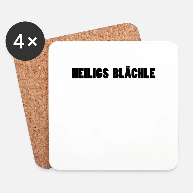 Heiligs Blächle - Untersetzer (4er-Set) - Weiß
