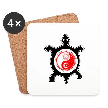 Turtle - Coasters (set of 4) - white - Front