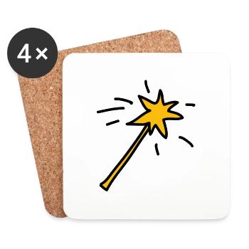 Magic wand! - Coasters (set of 4) - white - Front