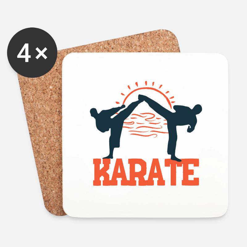 Karate-Do - Untersetzer (4er-Set) - Weiß