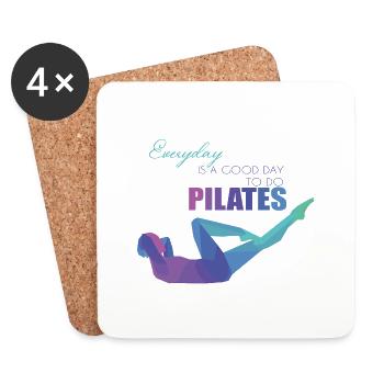 Pilates - Coasters (set of 4) - white - Front