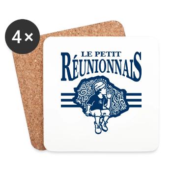 Le Petit Réunionnais - Dessous de verre (lot de 4) - blanc - Devant