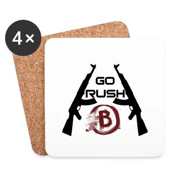 CS:GO Rush B Ak-47 - Untersetzer (4er-Set) - Weiß - Vorne