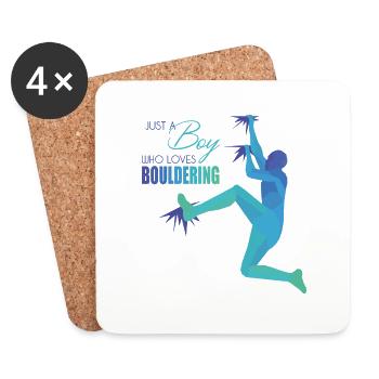 Bouldering - Coasters (set of 4) - white - Front