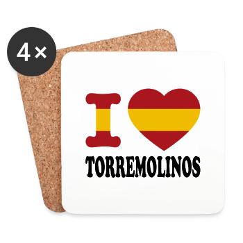 J’adore Torremolinos - Dessous de verre (lot de 4) - blanc - Devant