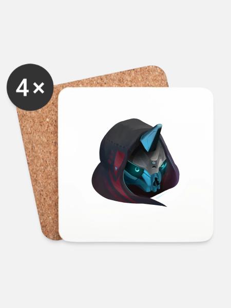Cayde-6 - Coasters (set of 4) - white