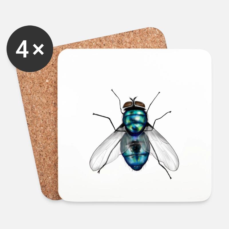JUST FLY - Coasters (set of 4) - white
