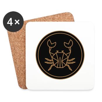 Crab - Coasters (set of 4) - white - Front