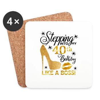 40 - Coasters (set of 4) - white - Front