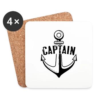 Bateau bateau cadeau cadeau bateau voilier - Dessous de verre (lot de 4) - blanc - Devant