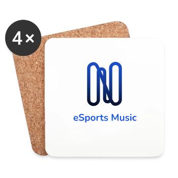 eSports Music | DC Bot | New Logo - Dessous de verre (lot de 4) - blanc - Devant