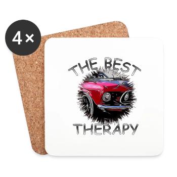 car - Coasters (set of 4) - white - Front