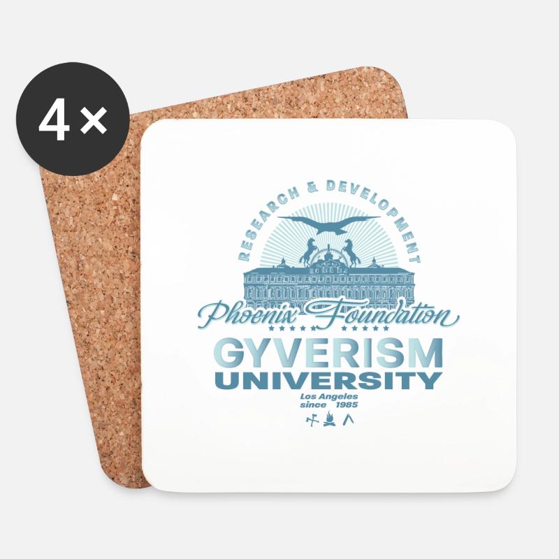 Gyverism. Mit allen Wassern gewaschen - Untersetzer (4er-Set) - Weiß