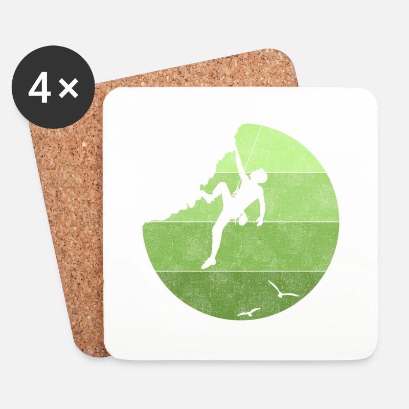 Climbing - Coasters (set of 4) - white