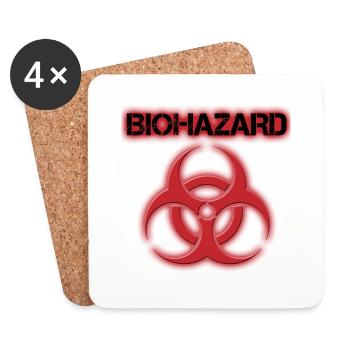biohazar - Coasters (set of 4) - white - Front