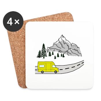 van life - Coasters (set of 4) - white - Front