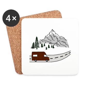 van life - Coasters (set of 4) - white - Front