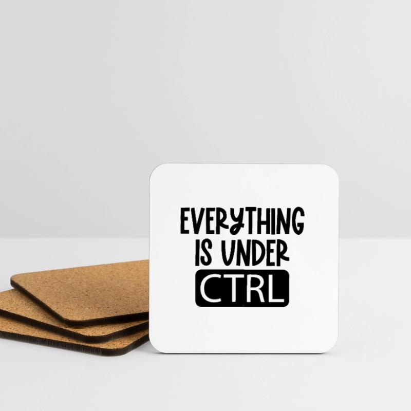 Everything is under ctrl Programming Informatik Untersetzer (4er-Set)