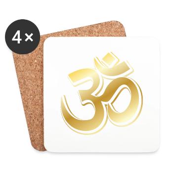 Golden OM Symbol by The Manzanita´s - Untersetzer (4er-Set) - Weiß - Vorne