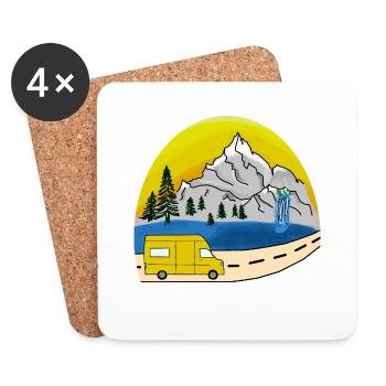 van life - Coasters (set of 4) - white - Front