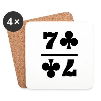 Piek - Coasters (set of 4) - white - Front