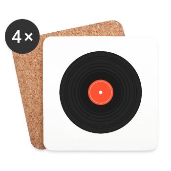 vinyl record - Coasters (set of 4) - white - Front