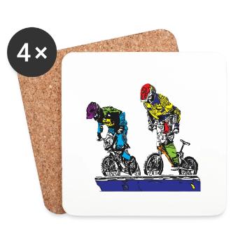 bmx - Untersetzer (4er-Set) - Weiß - Vorne