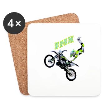freestyle motocross - Coasters (set of 4) - white - Front