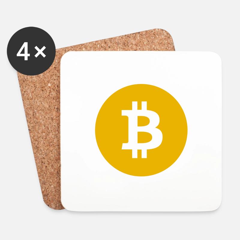Bitcoin sv Logo Crypto bsv Altcoin - Untersetzer (4er-Set) - Weiß