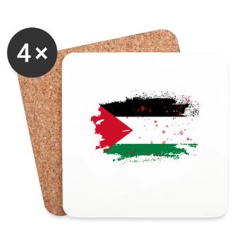 Free Palestine - Coasters (set of 4) - white - Front