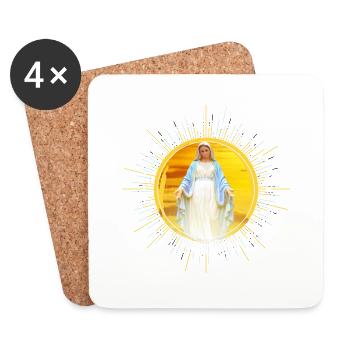 Mary Madonna - Coasters (set of 4) - white - Front