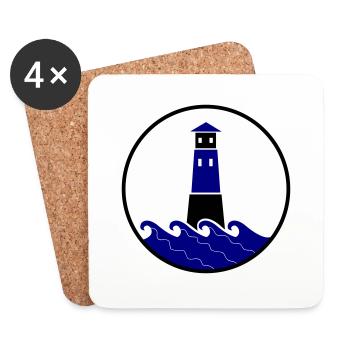 phare - Dessous de verre (lot de 4) - blanc - Devant
