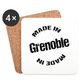 made in grenoble - Dessous de verre (lot de 4) - blanc - Devant