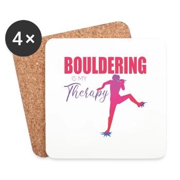 Bouldering - Coasters (set of 4) - white - Front