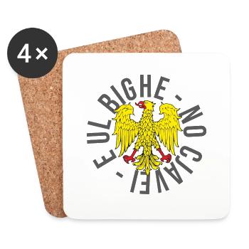 E Ul Bighe - No Cjavei Friuli Venezia Giulia Adler - Untersetzer (4er-Set) - Weiß - Vorne