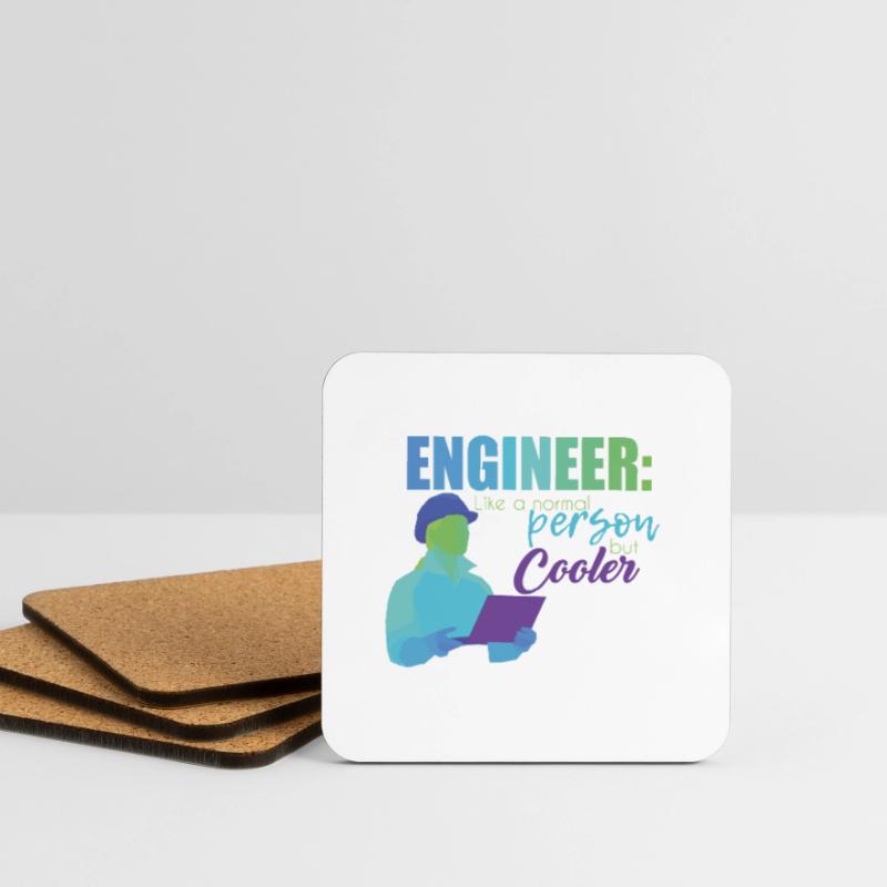 Engineer Engineer Technician Electrical Engineering Mechanical Engineering Coasters (set of 4)