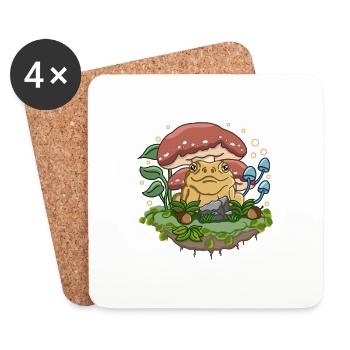 A Piece of Cottagecore - Coasters (set of 4) - white - Front